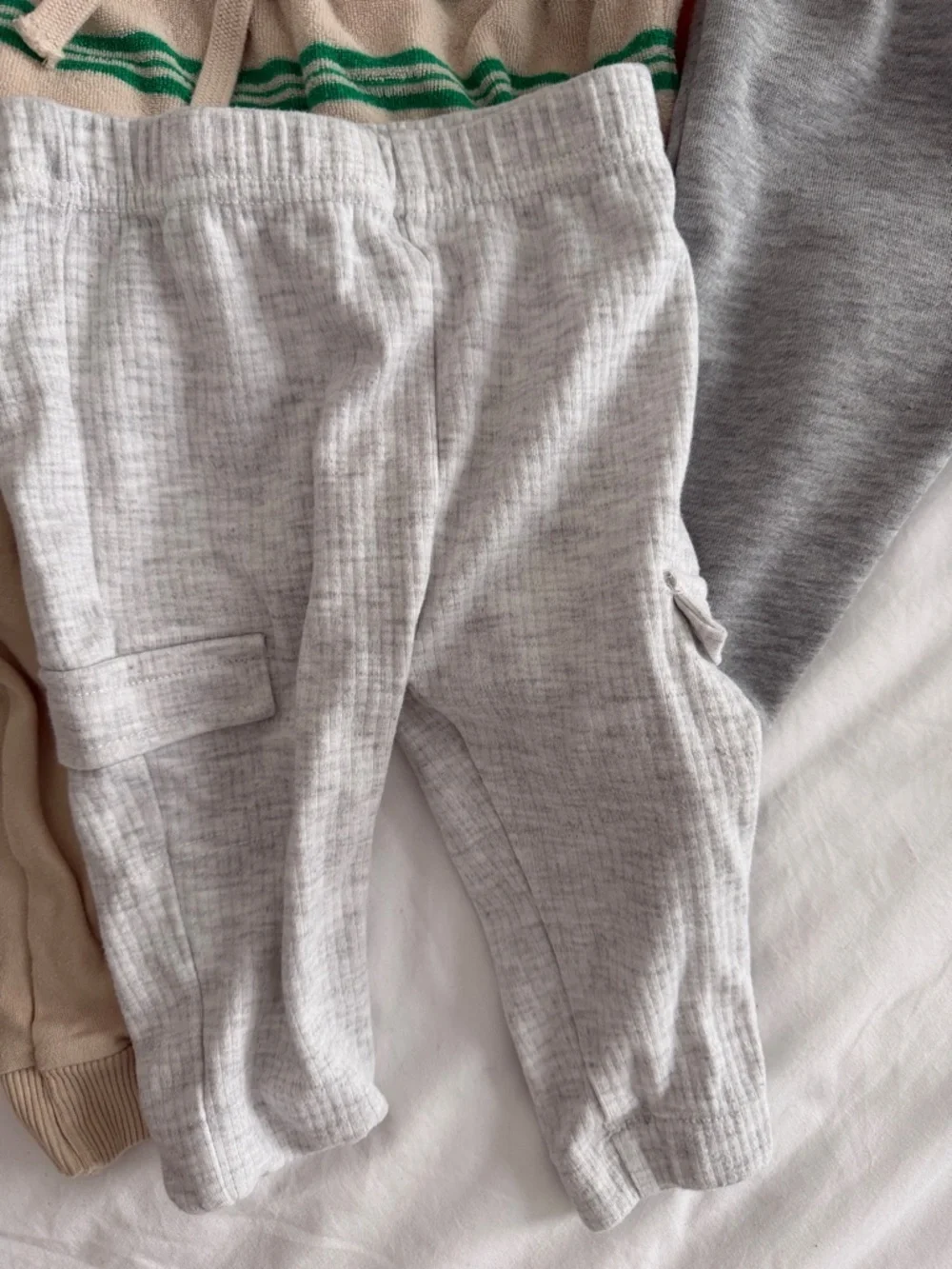 Carter's Orange & Neutral Kids Matching Jogger Set